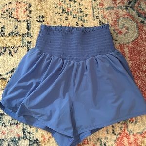 Aerie blue high waisted shorts size small